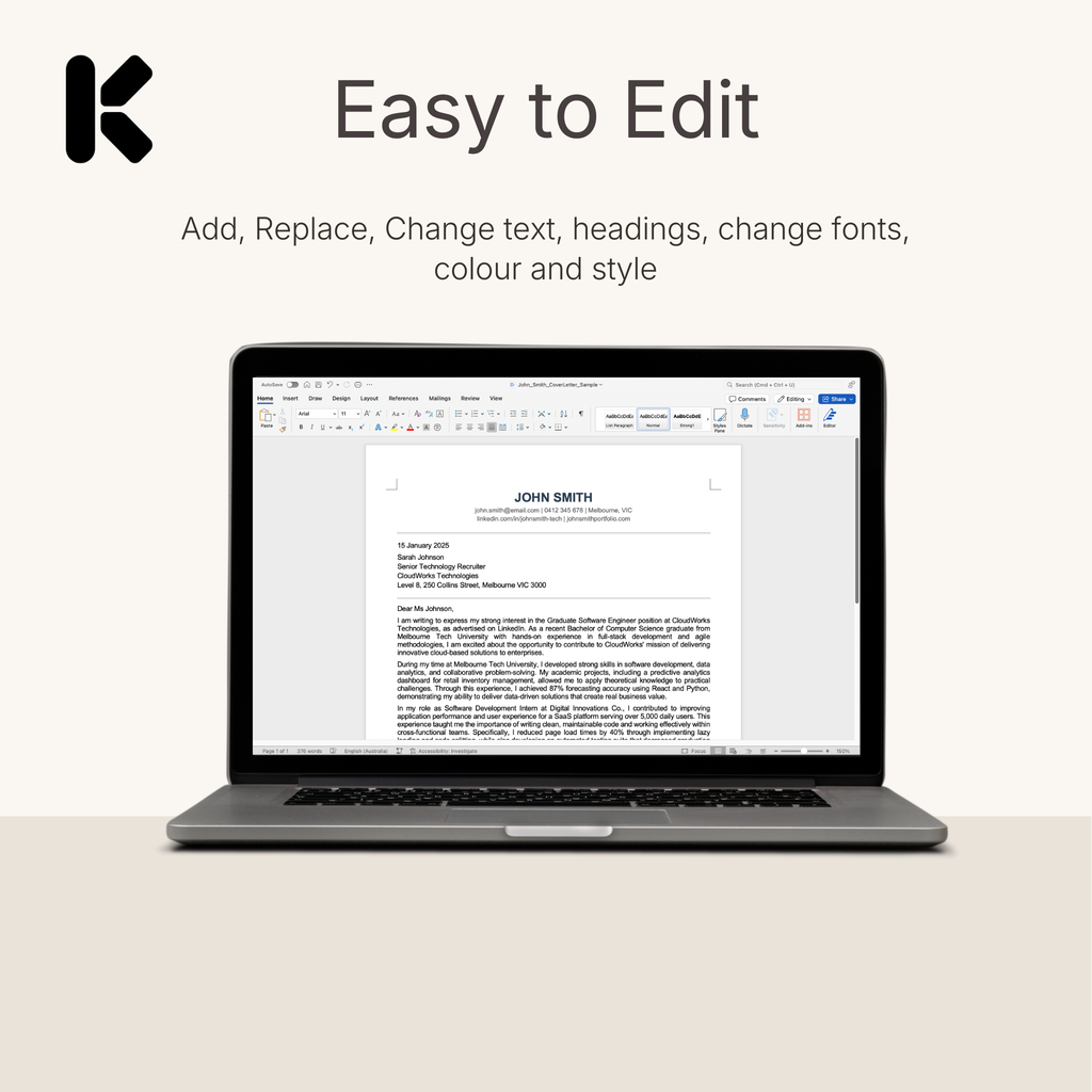 Australian Tech and Business Graduate Application Bundle
